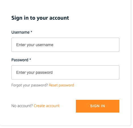 Amplify Login