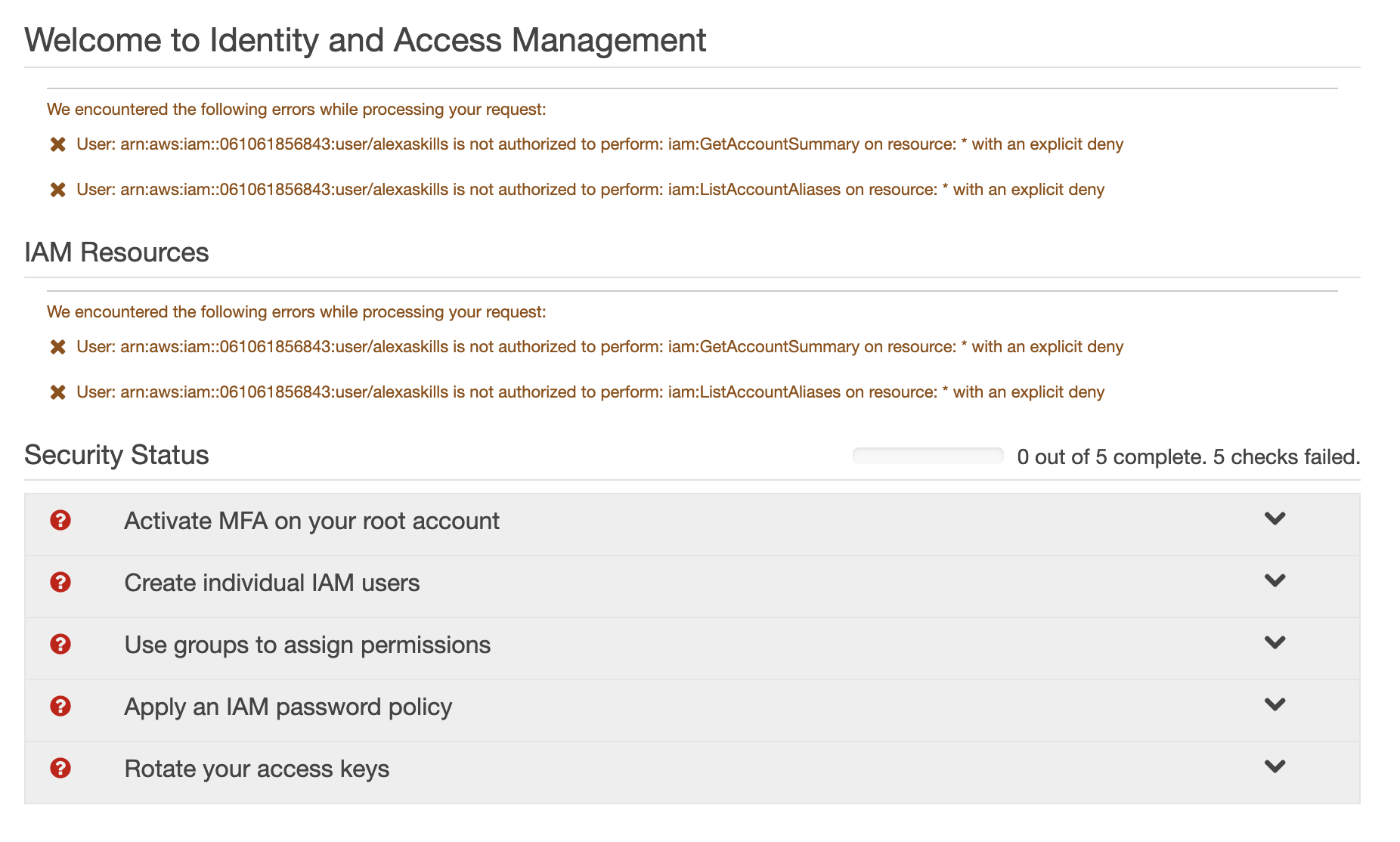 No Access to Global Endpoint